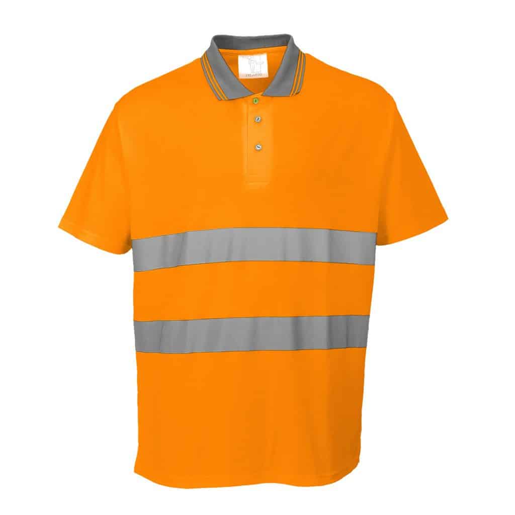 Portwest S171 - Cotton Comfort Polo Orange Front