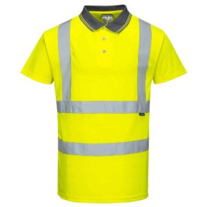 Portwest S477 - Hi-Vis Short Sleeve Polo Yellow Front