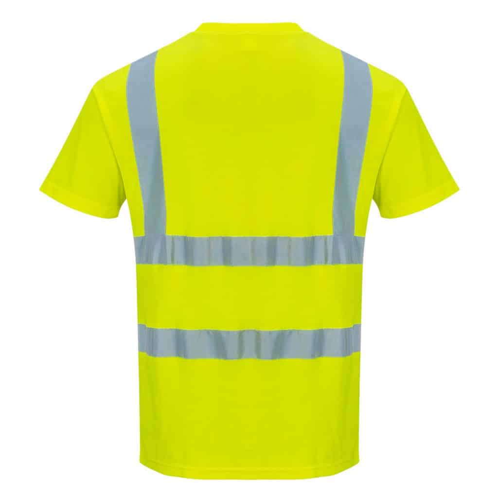 Portwest S478 - Hi-Vis T-Shirt Yellow Back