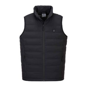 Portwest S549 - Ultrasonic Heated Tunnel Gilet Black Front