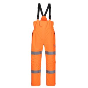 Portwest S594 Extreme Bib & Brace Orange Front - bib and brace workwear