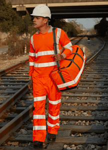 Orange rail workwear bag