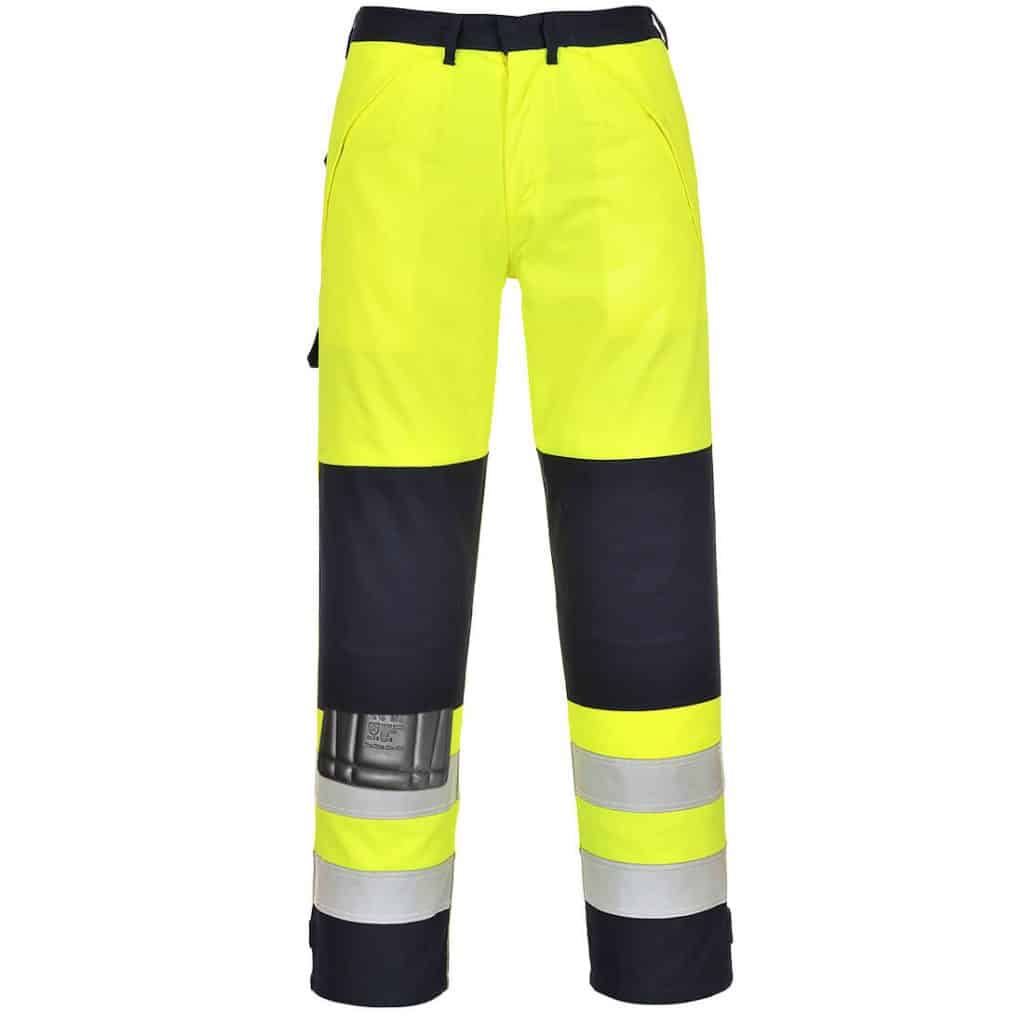 Portwest FR62 Hi-Vis Multi-Norm Trousers Yellow