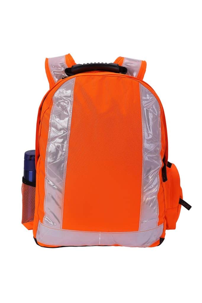 Rail rucksack bag network rail orange front