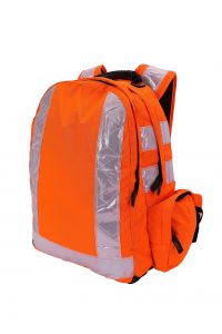 Rail rucksack bag network rail orange front