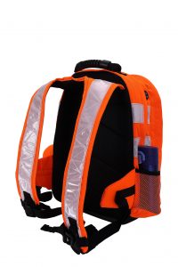 Rail rucksack bag network rail orange back