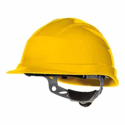 Delta Plus Quartz III Safety Helmet in Yellow