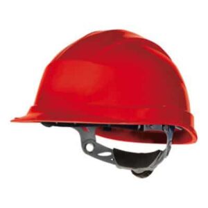 Delta Plus Quartz III Safety Helmet in Red