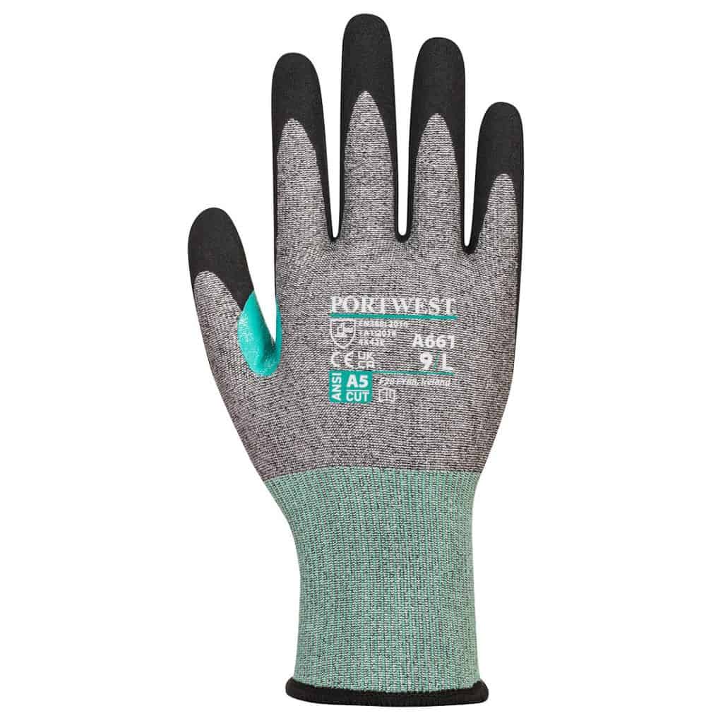 Portwest A661 Nitrile Cut Glove Grey