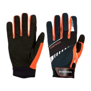 Portwest A774 DX4 Cut Glove Black and Orange