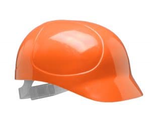 Centurion 519 bump cap with plastic inner orange