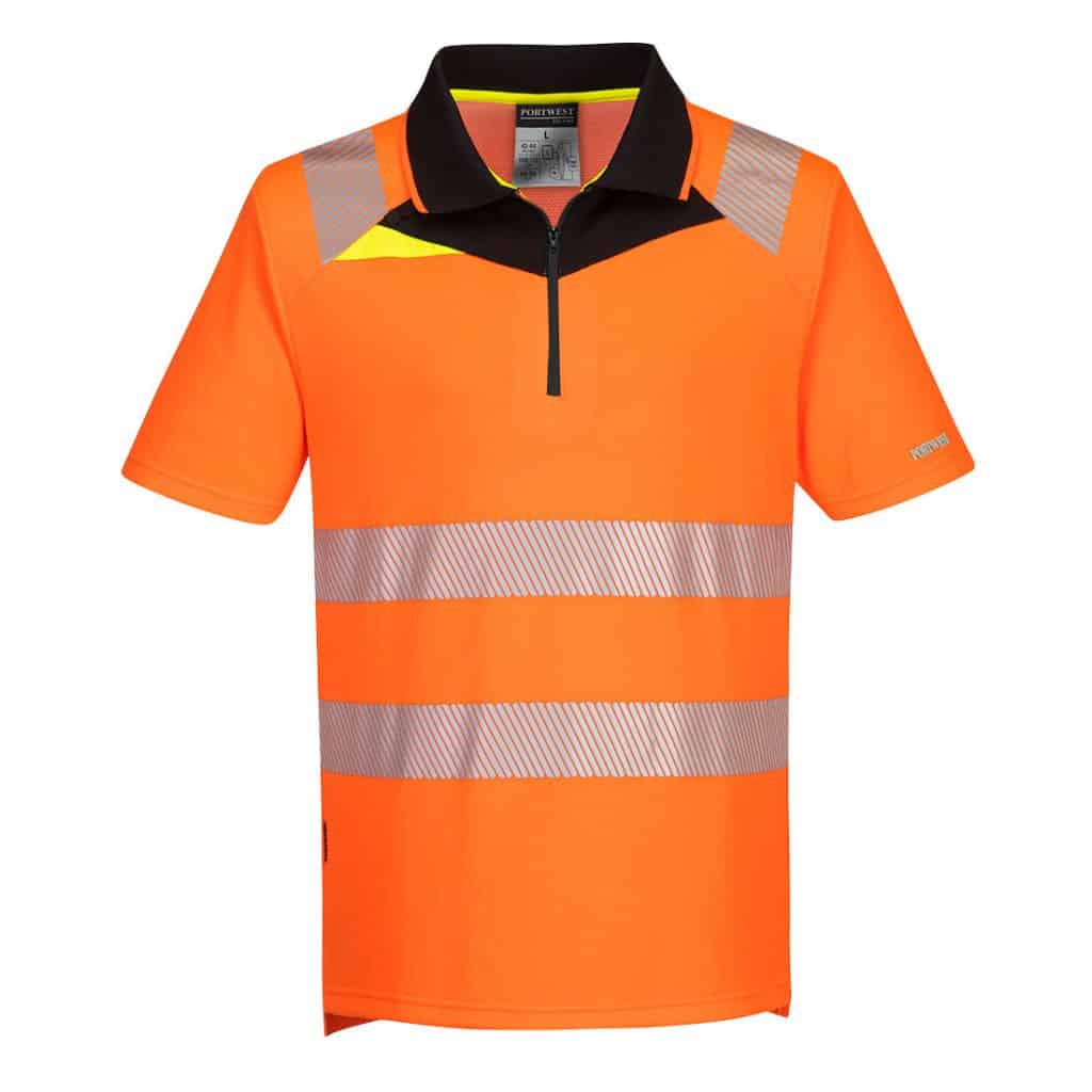 Portwest DX412 High Visibility Polo Shirt Orange - portwest polo shirts