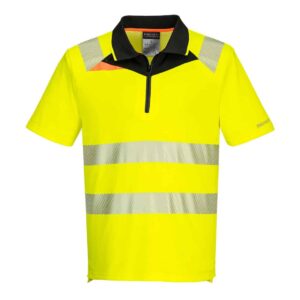 Portwest DX412 High Visibility Polo Shirt Yellow