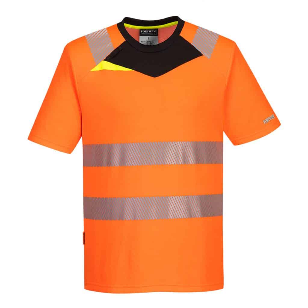 Portwest DX413 High Visibility T Shirt Orange - orange hi vis t shirt