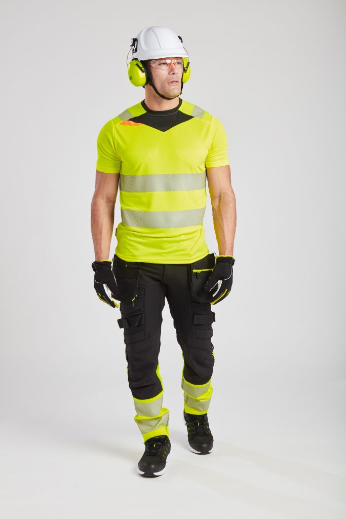 Portwest DX413 DX4 Hi Vis T Shirt S/S - Hi Vis workwear t shirt yellow