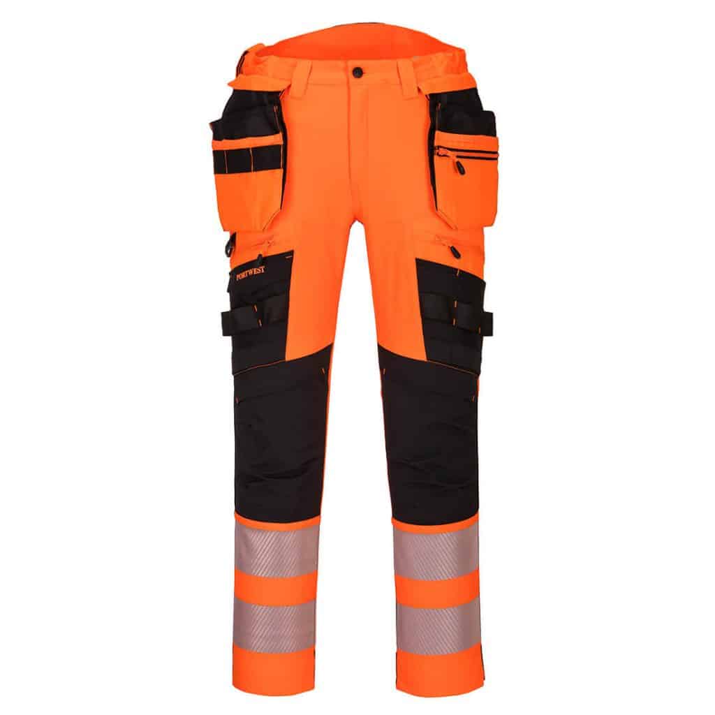 Portwest DX442 Holster Trouser Orange Front