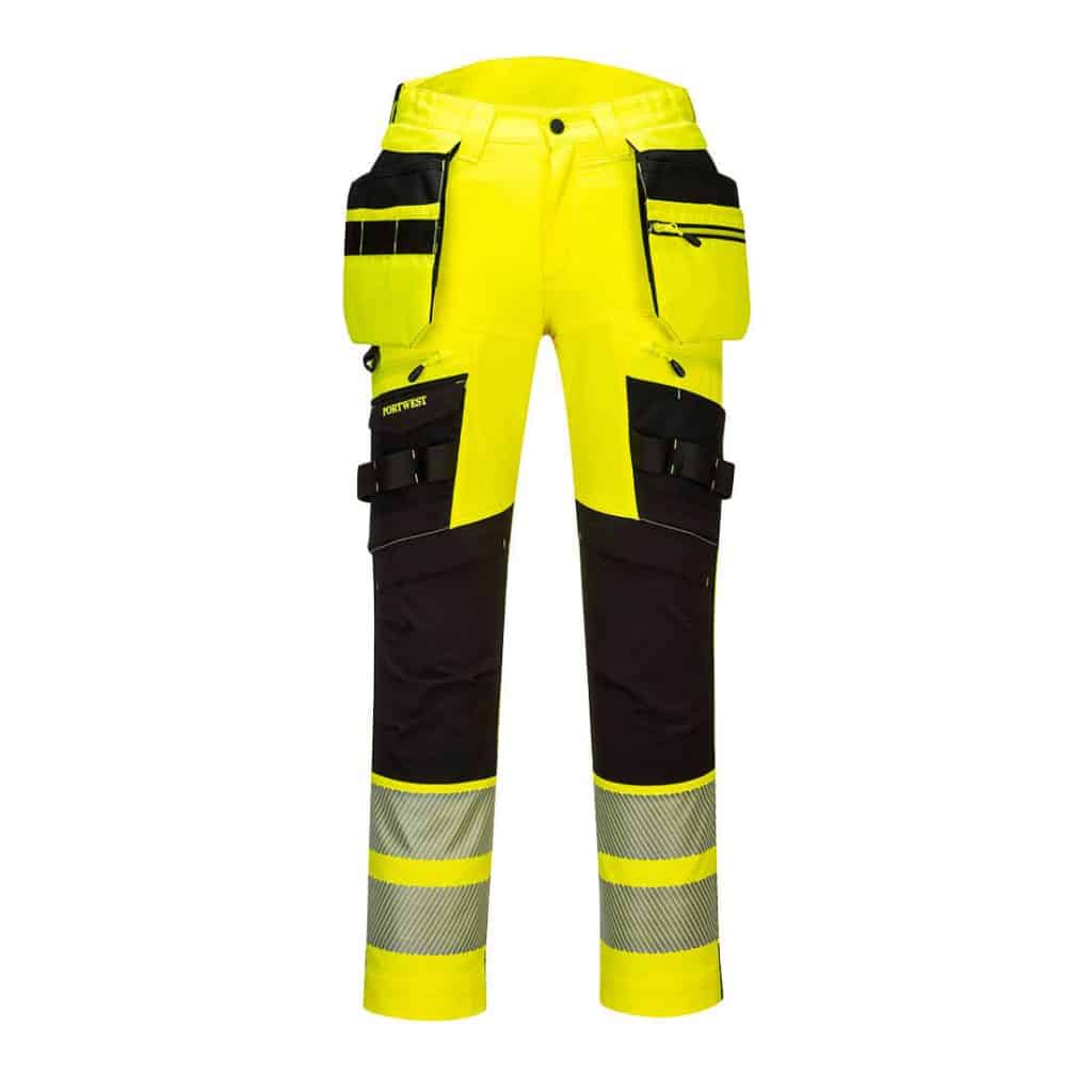 Portwest DX442 Holster Trouser Yellow Front