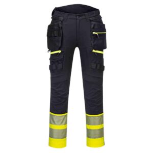 Portwest DX445 Class 1 Holster Trouser Black and Yellow