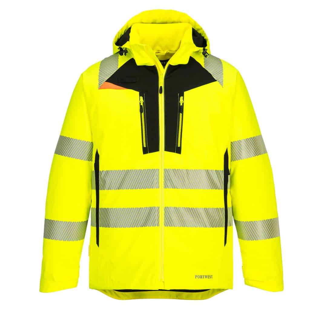 Portwest DX461 High Visibility Winter Jacket Yellow