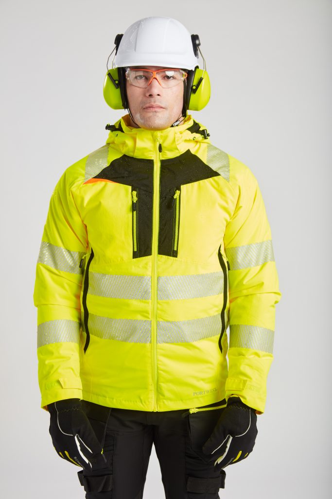 Portwest DX461 DX4 Hi Vis Winter Jacket - Yellow hi vis winter jacket