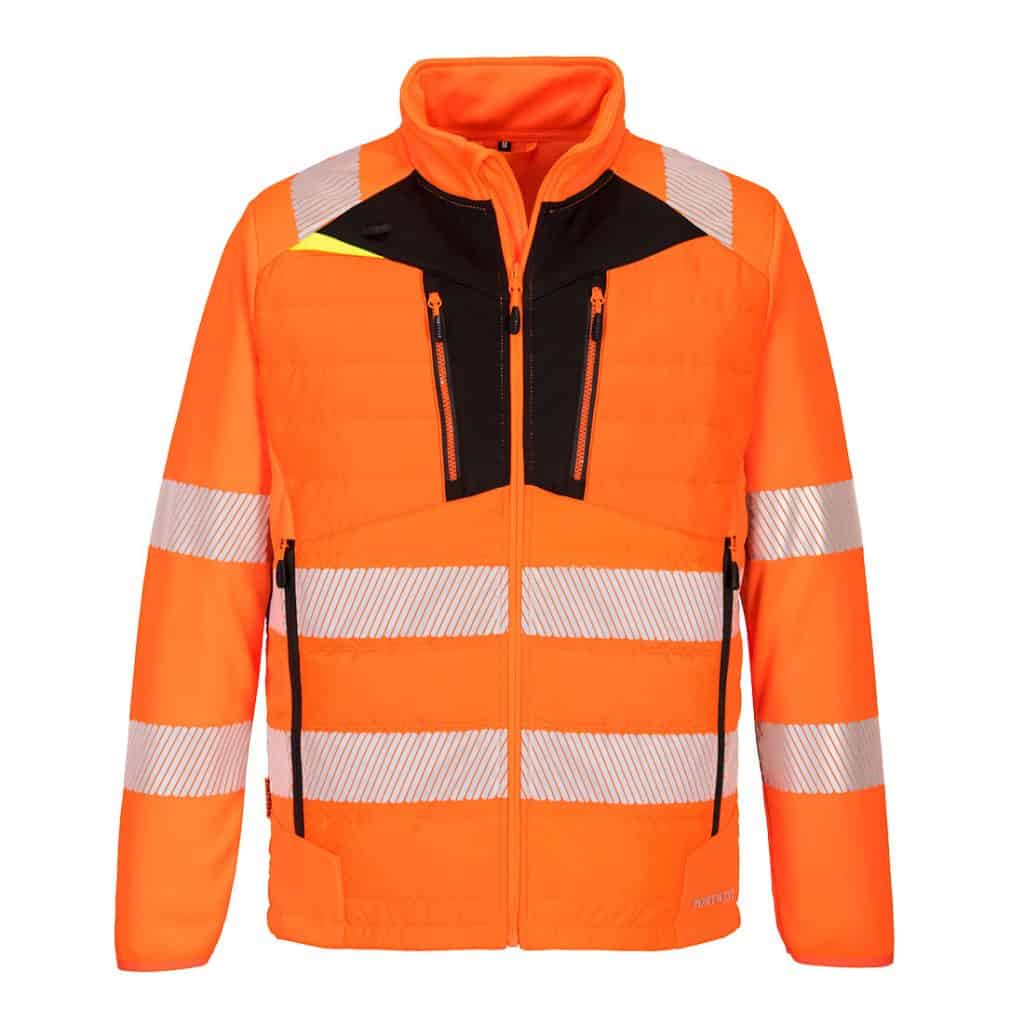 Portwest DX473 Hi vis baffle jacket orange