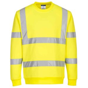 Portwest EC13 Yellow high visibility sweatshirt