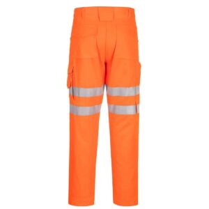 Portwest EC40 High Visibility Trouser Orange Rear