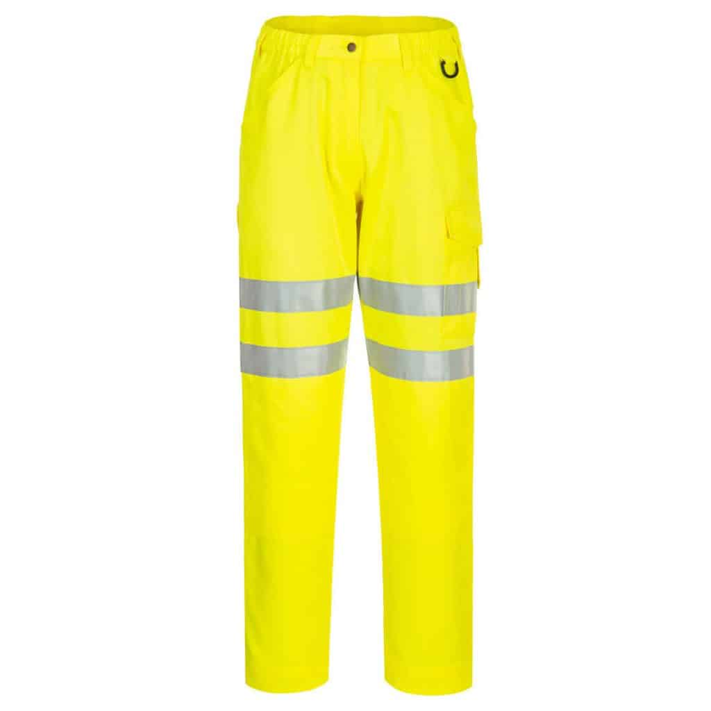 Portwest EC40 High Visibility Trouser Yellow - hi viz work trousers