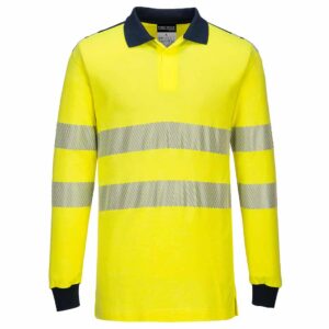 Portwest FR702 WX3 Yellow Flame Resistant Polo Shirt