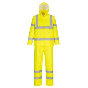 Portwest H448 High visibility Packaway Rainsuit Yellow