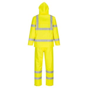 Portwest H448 High visibility Packaway Rainsuit Yellow rear