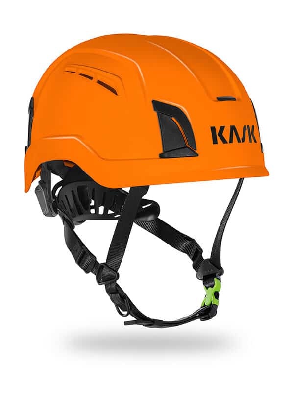 KASK Zenith X Orange Safety Helmet with 4 point chinstrap