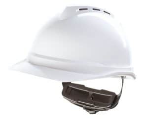 MSA V-Gard 500 plastic Safety helmet white - MSA hard hats