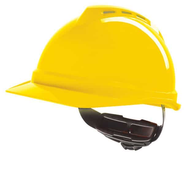 MSA V-Gard 500 plastic Safety helmet yellow