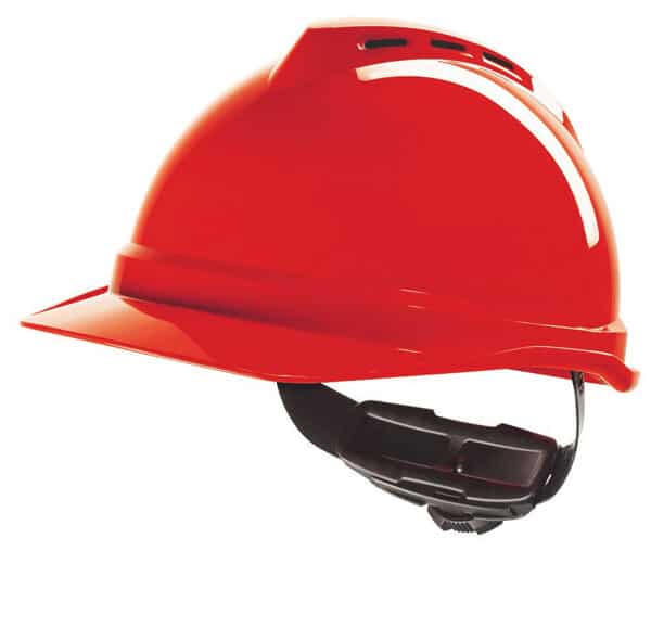 MSA V-Gard 500 plastic Safety helmet red