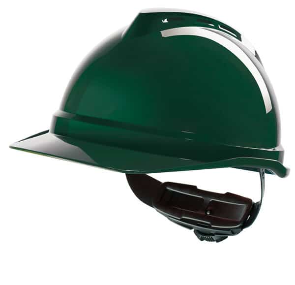 MSA V-Gard 500 plastic Safety helmet green