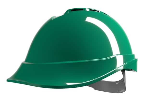 MSA V-Gard 200 Peakless plastic Safety helmet green