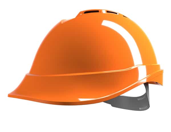 MSA V-Gard 200 Peakless plastic Safety helmet orange