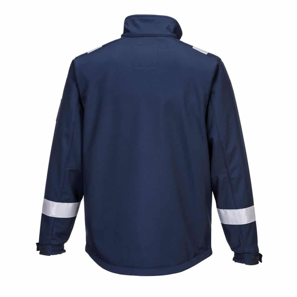 Portwest MV73 Modaflame Softshell Jacket Navy rear