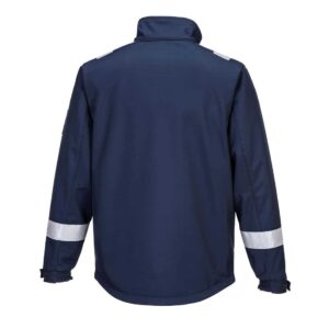 Portwest MV73 Modaflame Softshell Jacket Navy rear