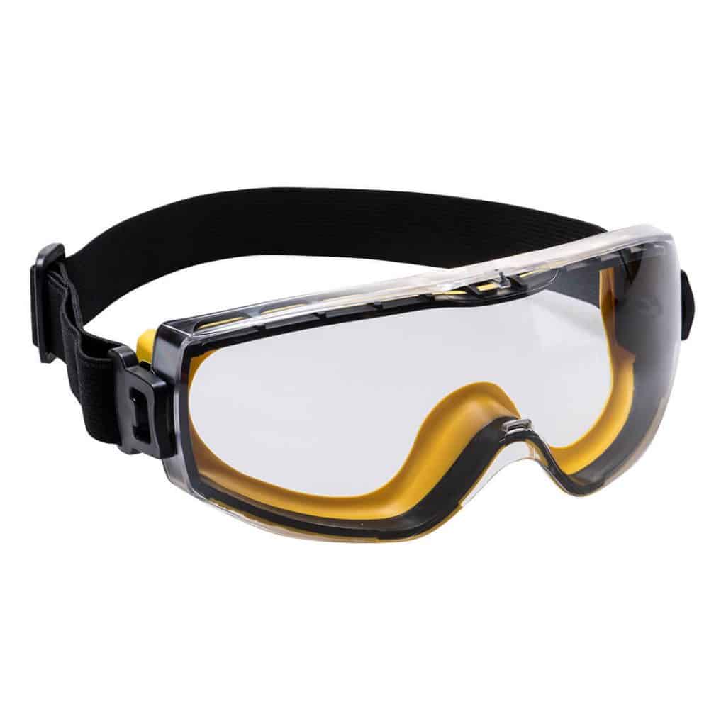 Portwest PS29 Impervious Safety Googles with clear lens and strap - one of the best safety goggles