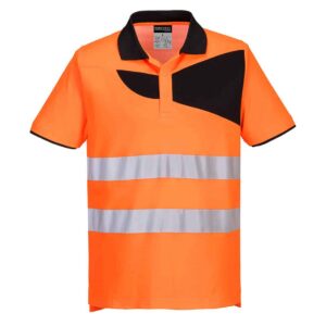 Portwest PW212 High Visibility Polo Shirt orange hi vis polo shirts