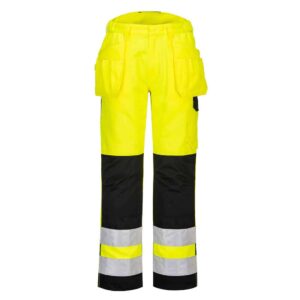 Portwest PW242 High Visibility holster trouser Yellow