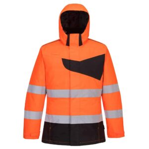 Portwest PW261 Orange High Visibility Winter Jacket