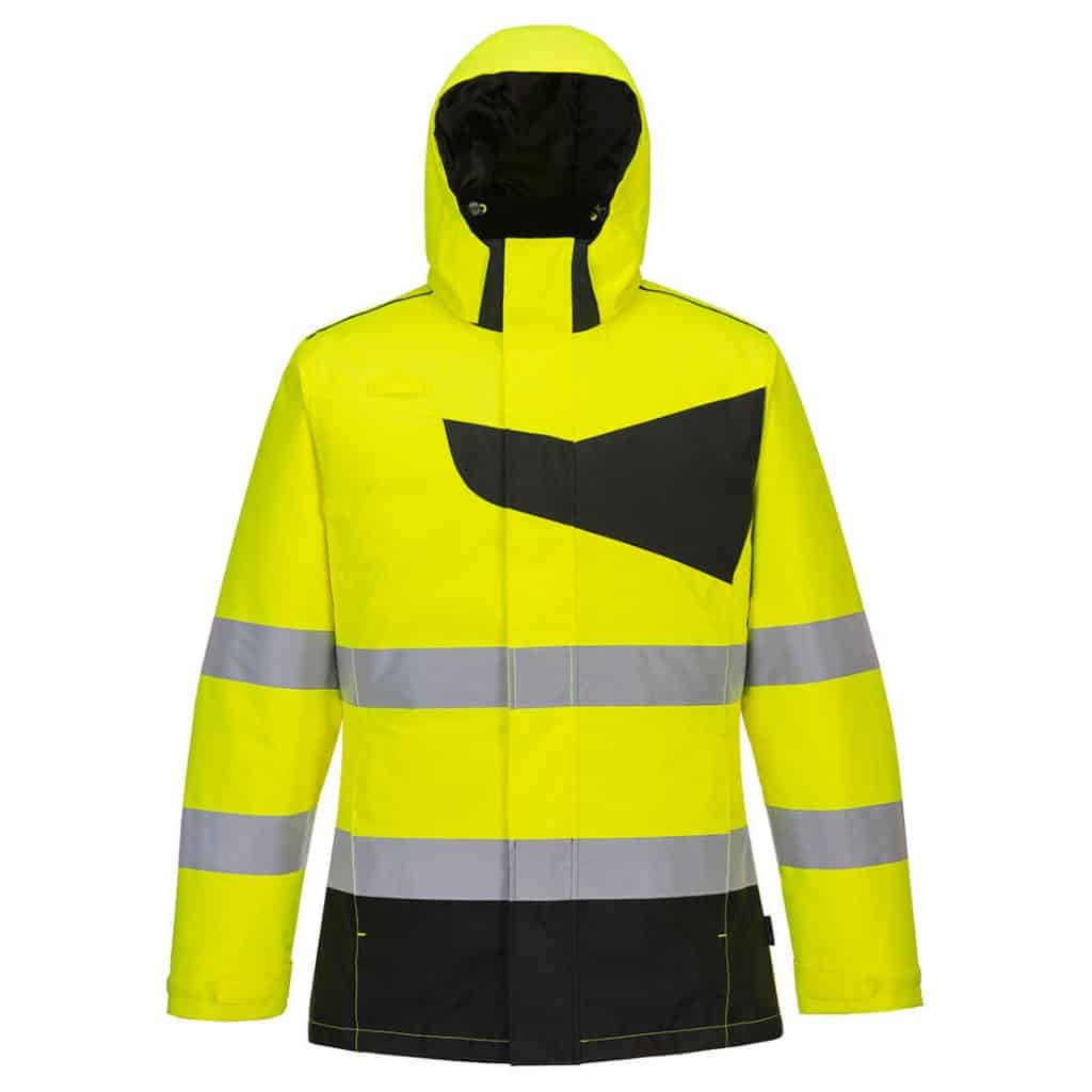 Portwest PW261 Yellow High Visibility Winter Jacket