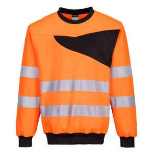 Portwest PW277 PW2 Crew Neck Sweatshirt Orange