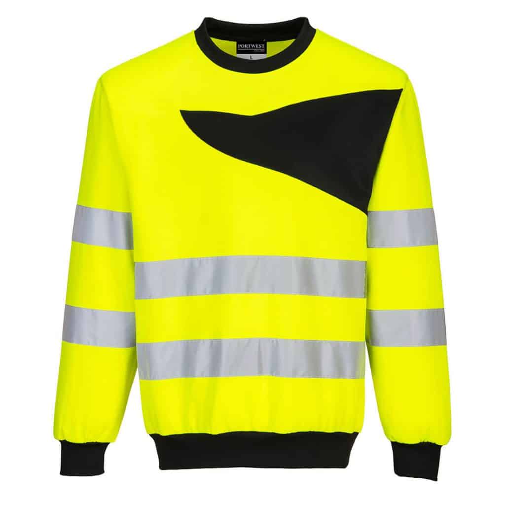 Portwest PW277 PW2 Crew Neck Sweatshirt Yellow