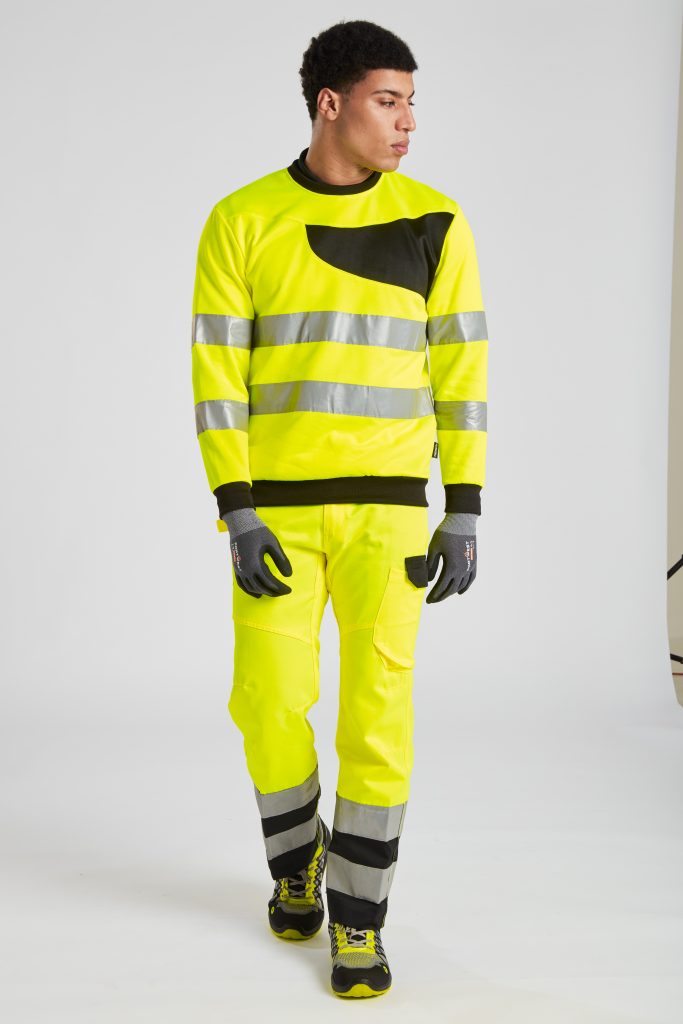 Portwest PW277 PW2 Hi Vis Sweatshirt - Yellow hi vis workwear sweatshirt