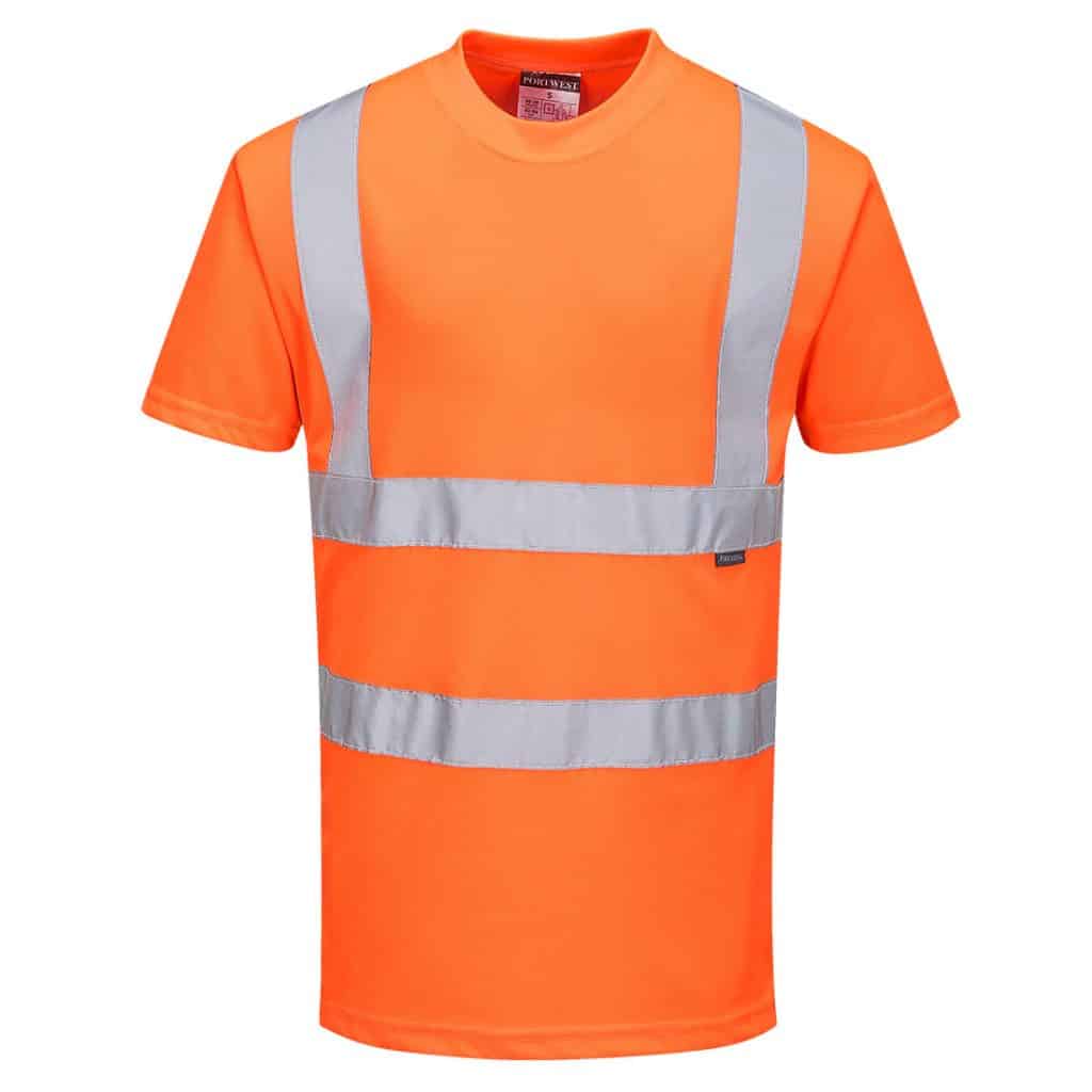 Portwest RT23 Rail Orange T Shirt Front