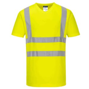 Portwest S179 V Neck T Shirt yellow